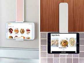 iPad Wall Mount by UHGOODS can make mom's life a bit simpler. Adjustable and easy to use mom can use it in the kitchen, bathroom or anywhere else around the house.