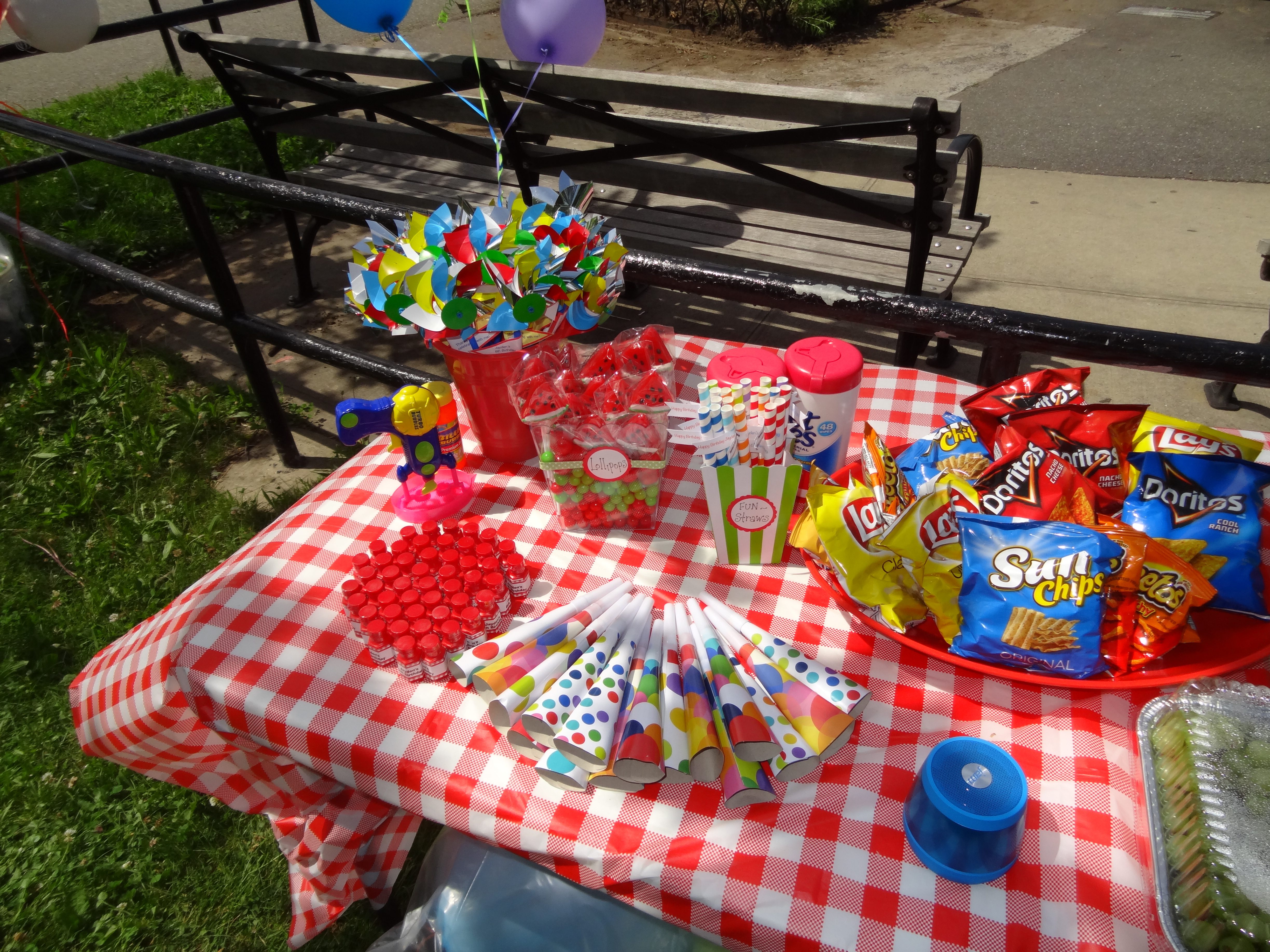 A Picnic Birthday Party makes a great summer celebration - Check out my 5 tips for planning the perfect summer birthday party - Click the link https://www.nyctechmommy.com/planning-the-perfect-summer-birthday-party/