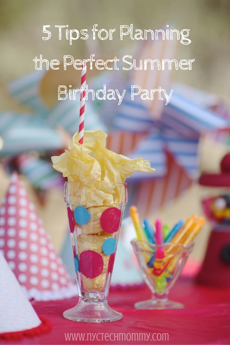 5 Tips to help you keep it simple and fun when planning the perfect Summer Birthday Party for your kid. 