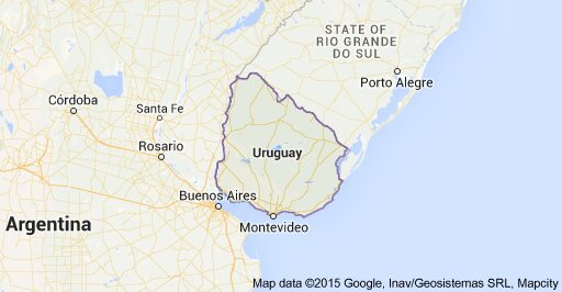 Uruguay Map