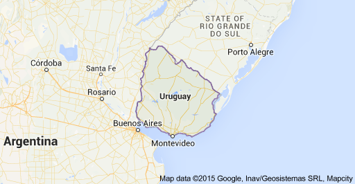 Uruguay Map