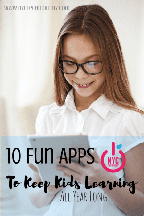 10 Fun Apps to Keep Kids Learning All Year Long - Here's a great list that will help kids get back to learning now that summer is done!