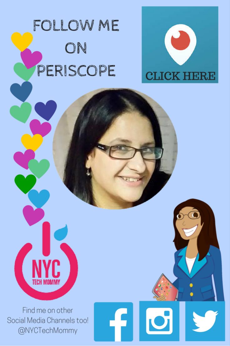 Follow NYCTechMommy on Periscope - http://www.periscope.tv/nyctechmommy