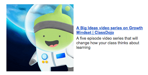 ClassDojo Big Ideas Video Series - Growth Mindset