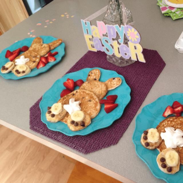 Have you tried serving up Bunny Pancakes for Easter? Your kids will love these!