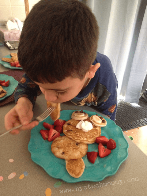 Have you tried serving up Bunny Pancakes for Easter? Your kids will love these!