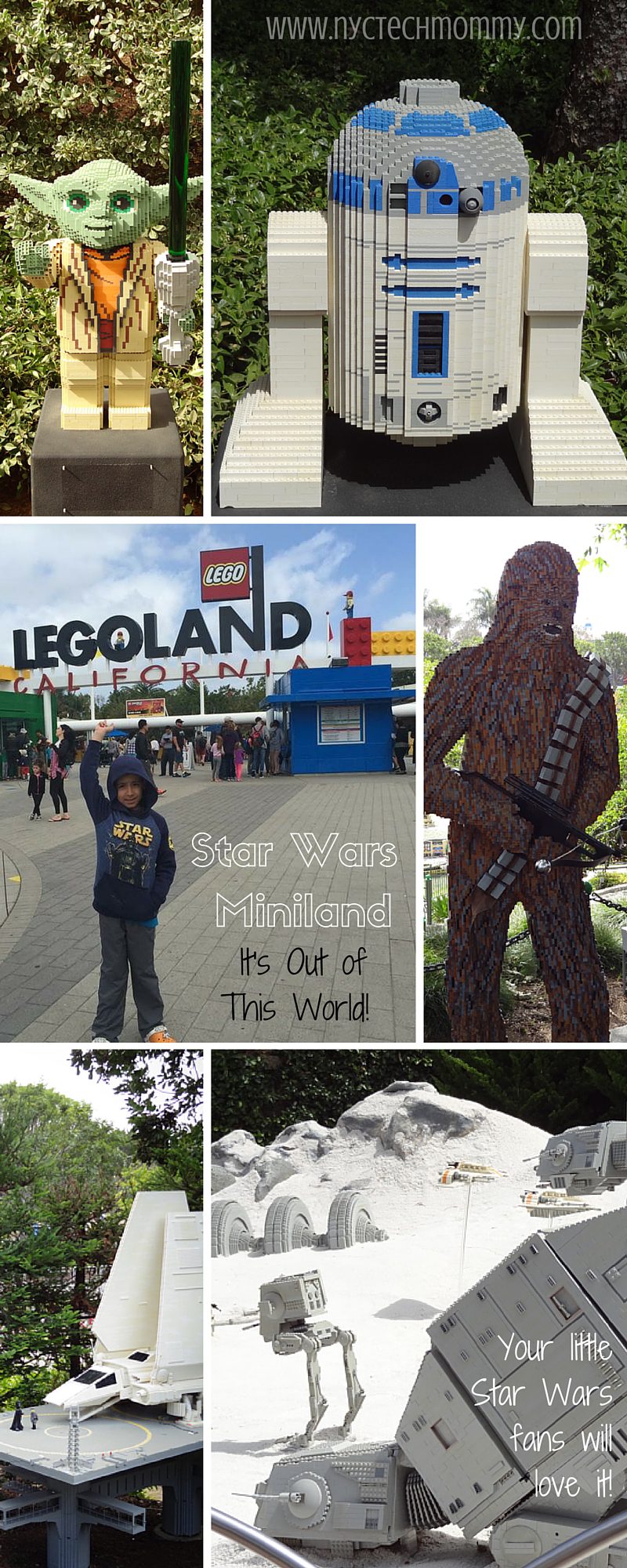 Don't miss an out of this world experience at Legoland California - Iconic Star Wars movie scenes and favorite characters made out of 1.5 million LEGO bricks built in 1:20 scale - Check out pics and details from our recent trip!