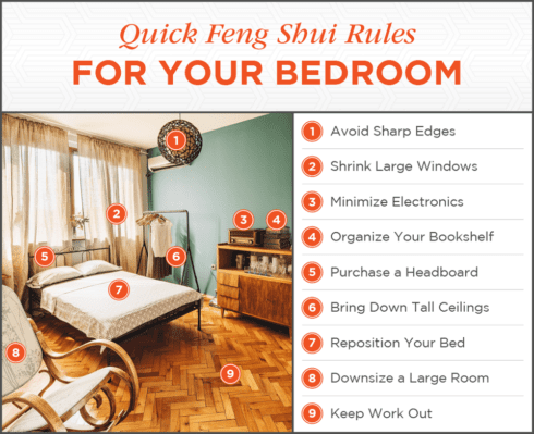  Here's everything you need to know to find peace in your bedroom with feng shui. PLUS free infographic to guide you as you decorate your bedroom.