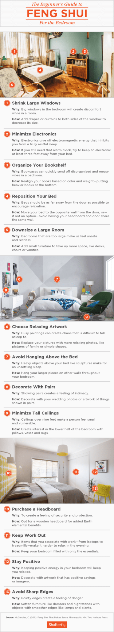  Here's everything you need to know to find peace in your bedroom with feng shui. PLUS free infographic to guide you as you decorate your bedroom.
