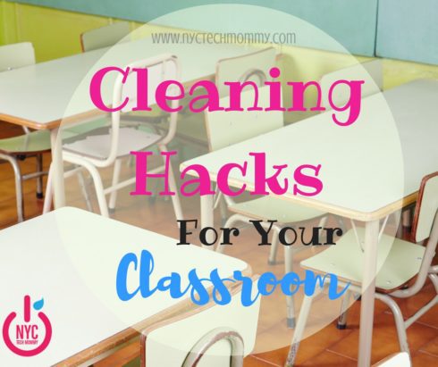 Struggling to keep your classroom clean and tidy? These cleaning hacks for the classroom (free infographic included) can help!