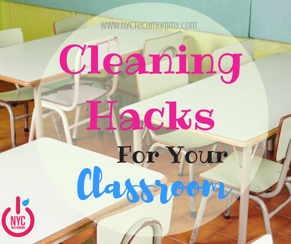 Struggling to keep your classroom clean and tidy? These cleaning hacks for the classroom (free infographic included) can help!