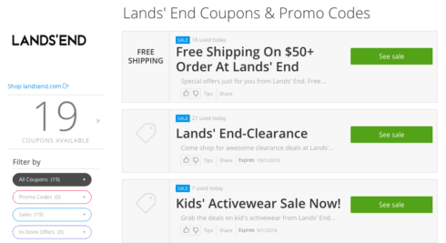 Lands Ends Groupon Coupons