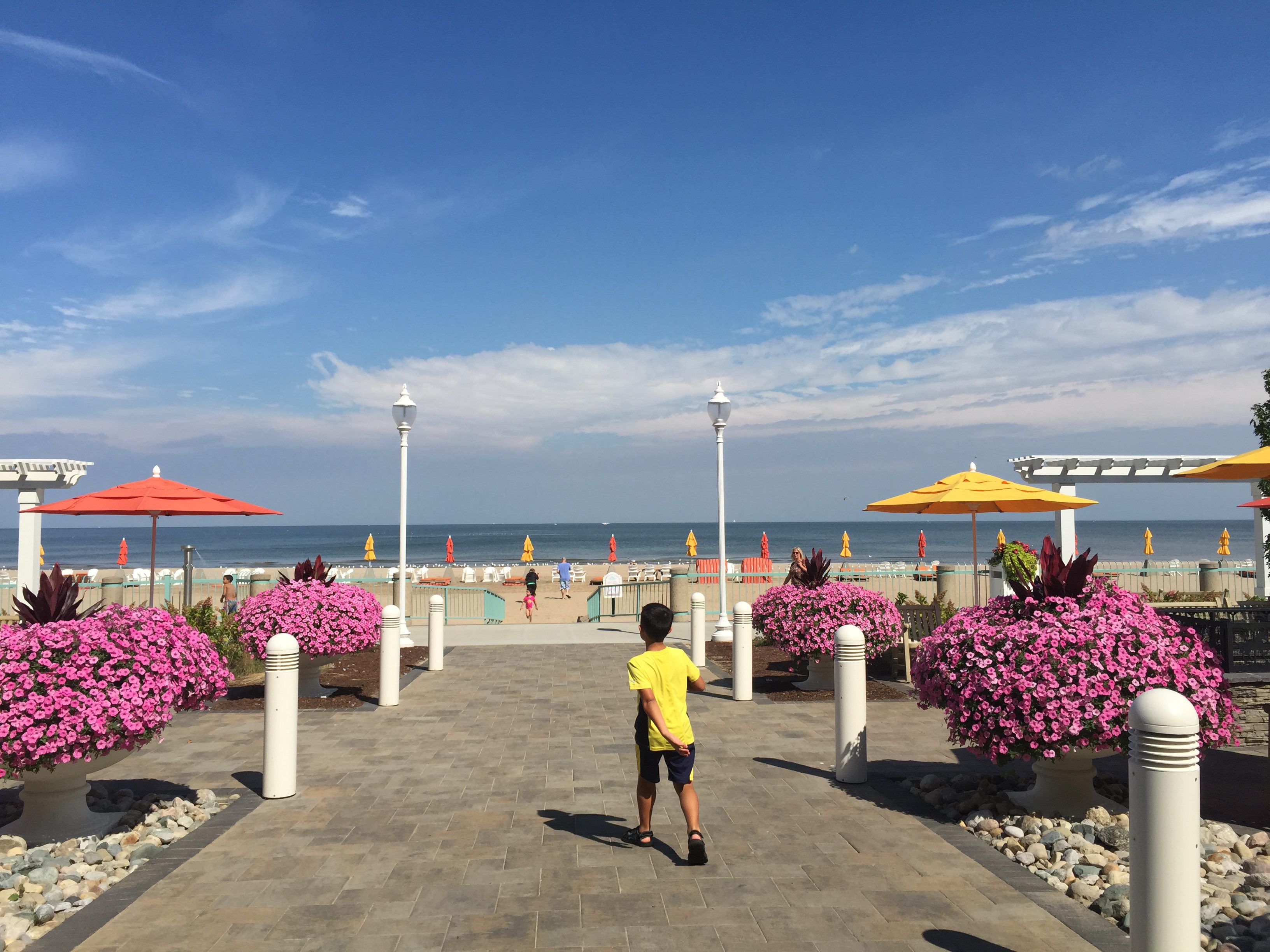 Perfect views of Lake Erie from Hotel Breakers