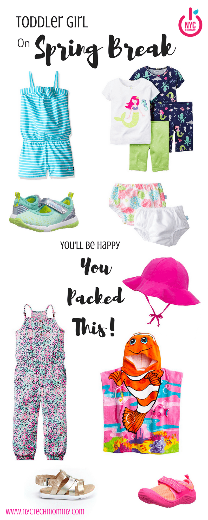 Are you taking baby girl on Spring Break? Here are all the essentials you'll be happy you packed for toddler girl + where to find everything you need! 