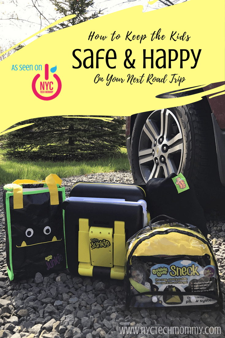 Learn how to keep the kids safe and happy on your next road trip with BubbleBum - inflatable booster seat, backseat organizer, and comfy travel pillow