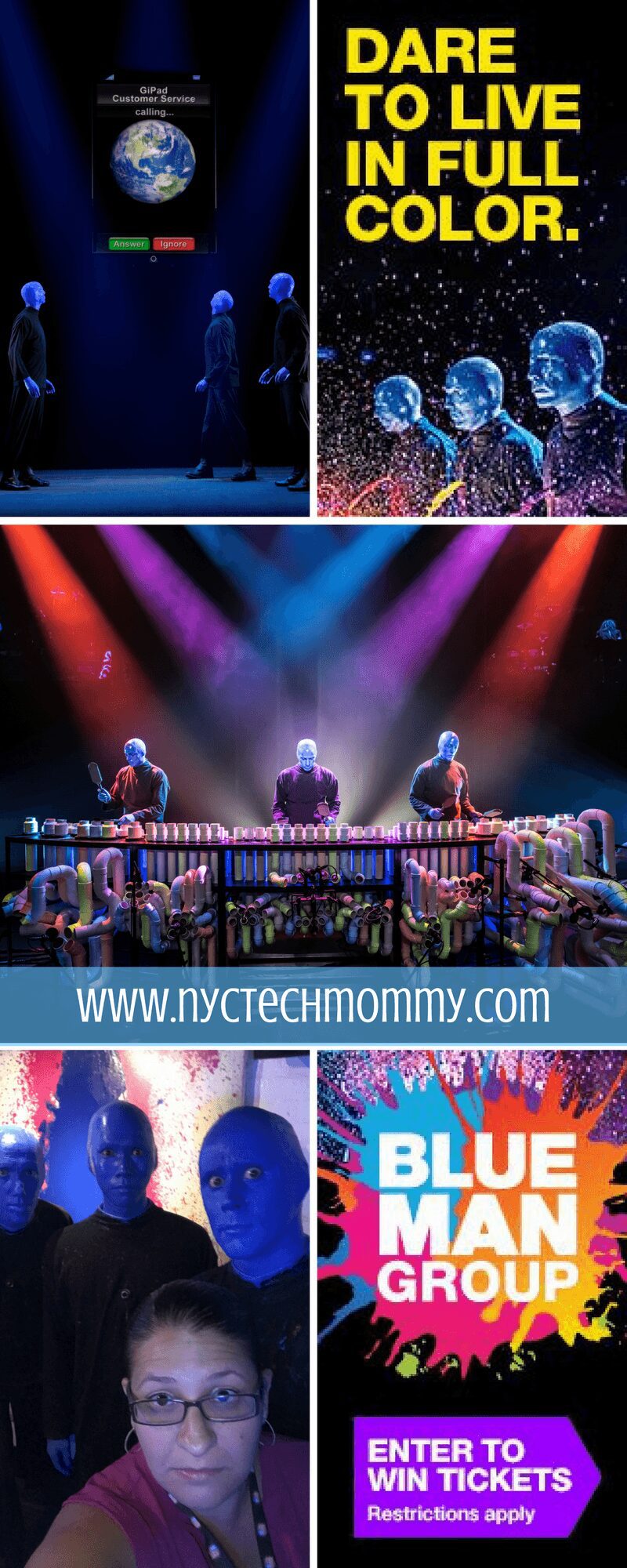 Blue Man Group Ticket Giveaway - Family Four (4) Pack of tickets -- This wildly popular show delivers a joyful, multi-sensory experience that the entire family will enjoy!