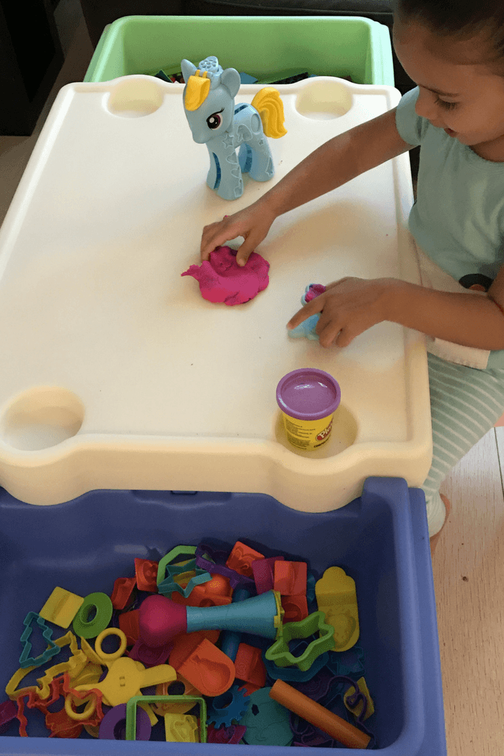 play doh let's create table