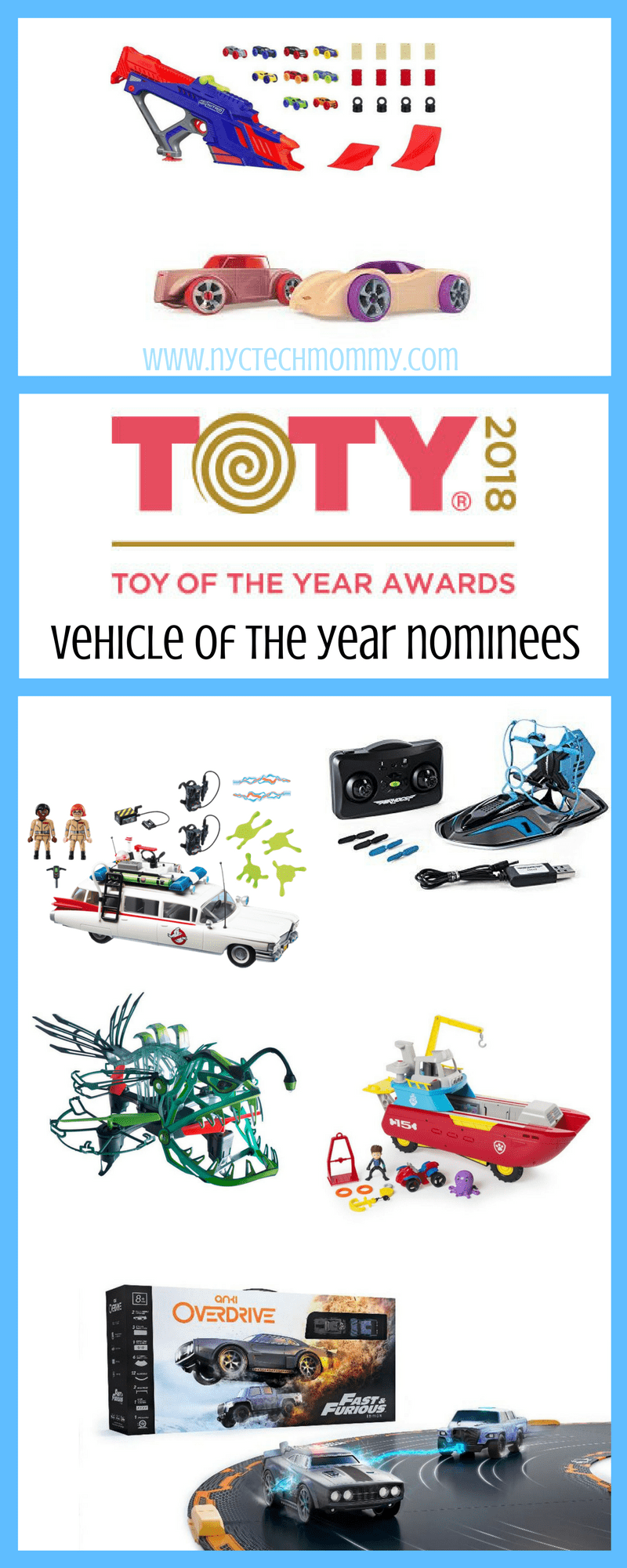 Learn about the 2018 Vehicle Toy of the Year Award Nominees and cast a vote for your favorite at towards.org #TOTY2018