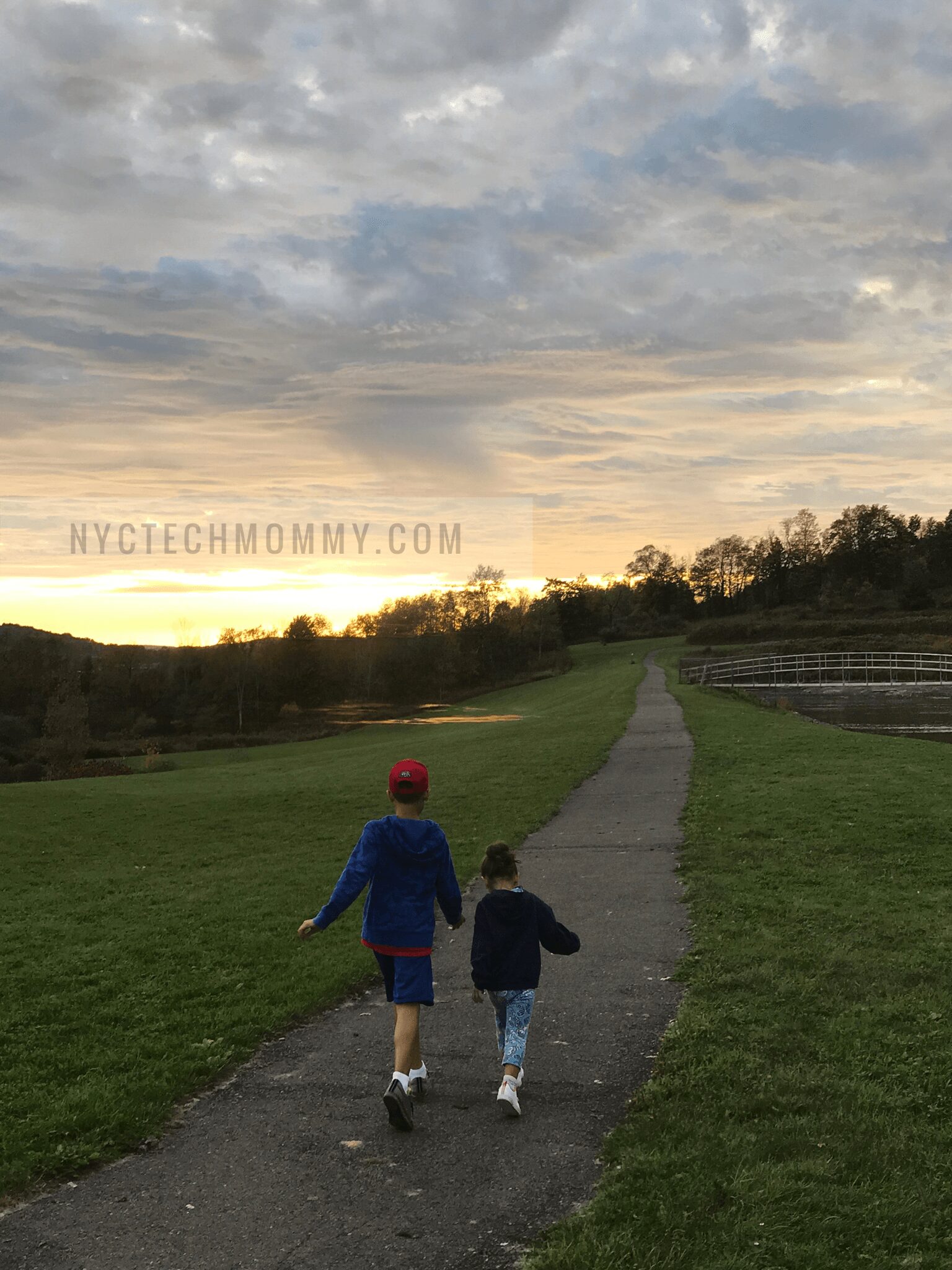 Sunset walks at Hope Lake Lodge