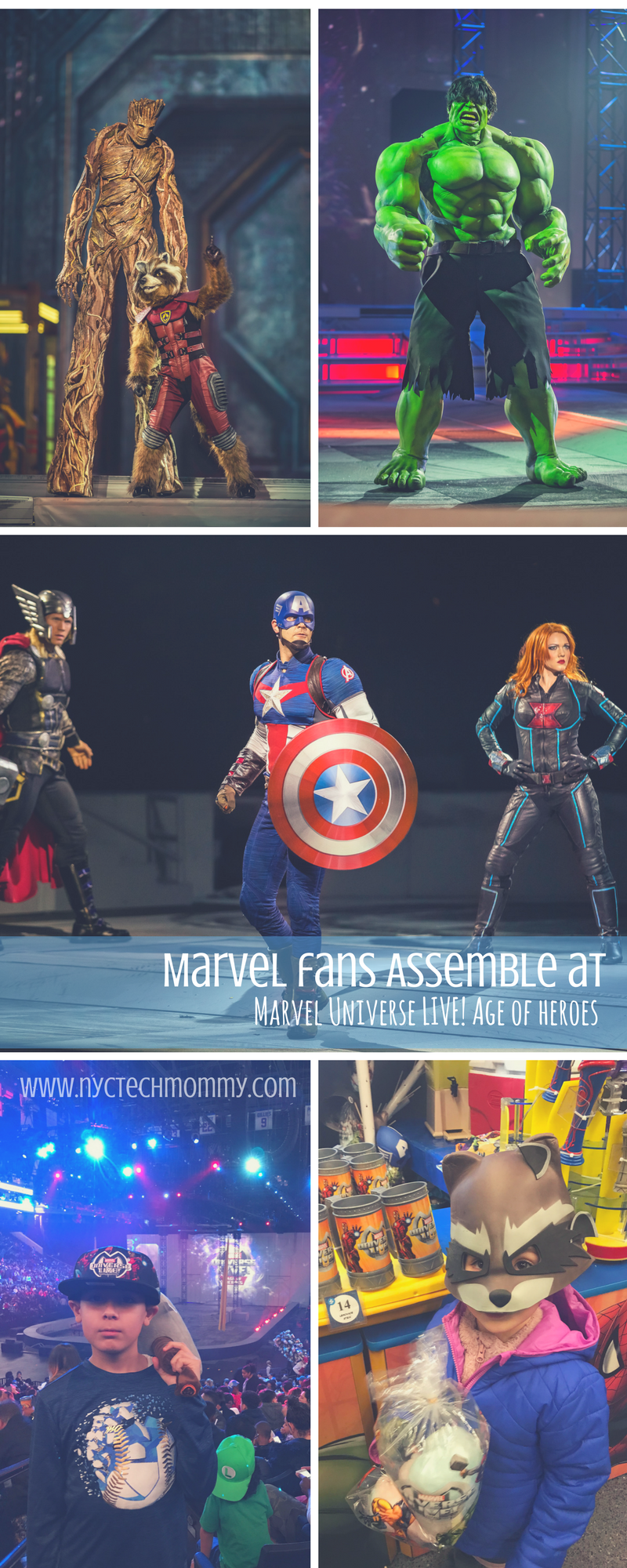 Learn all about the show -- > We had a blast checking out Marvel Universe LIVE! Marvel fans, assemble for this live, legendary battle to defend the universe from evil. The Avengers, the Guardians of the Galaxy and Spider-Man join forces with Doctor Strange in this all-new, spectacular arena production.