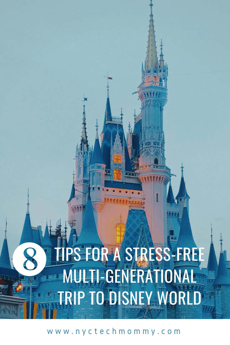 Here are great tips for a stress-free multi-generational trip to Disney World -- probably a once-in-a-lifetime trip so you'll want to make it a good one!