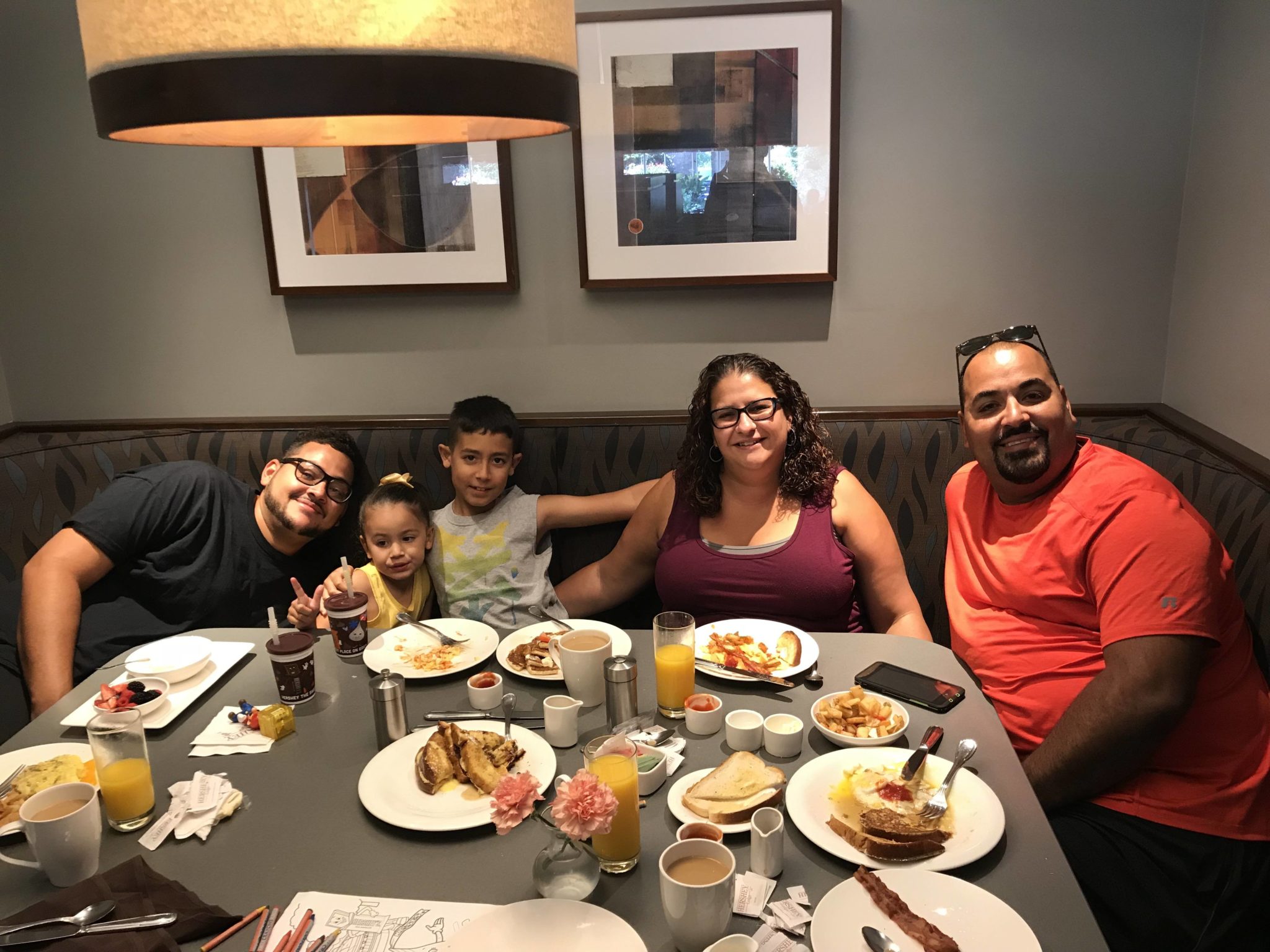 Family Breakfast at Hershey Grill