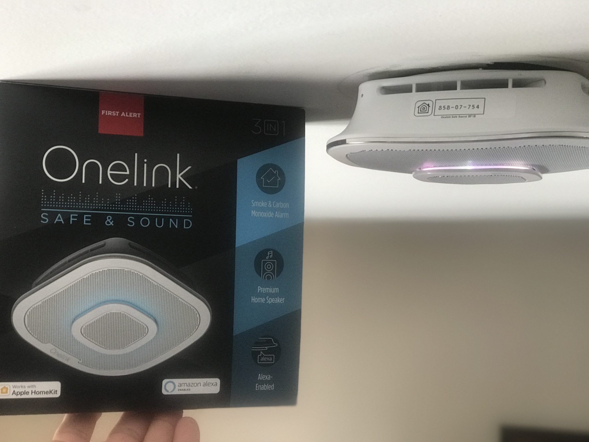 Smart Smoke Detector - Onelink Safe & Sound installation