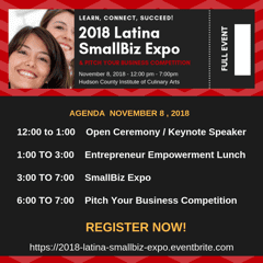 Latina SmallBiz Expo - here's the agenda for 2018
