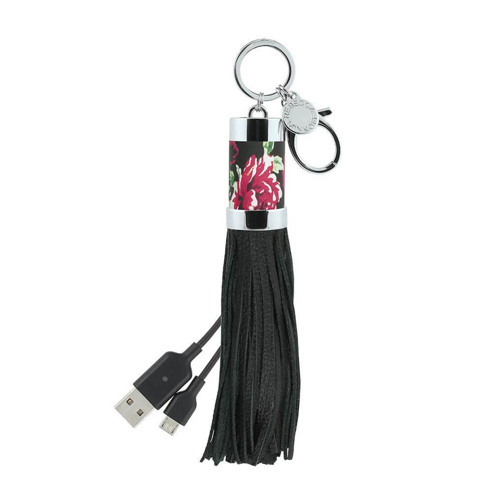 Always on Power Tassel Keychain Rebecca Minkoff