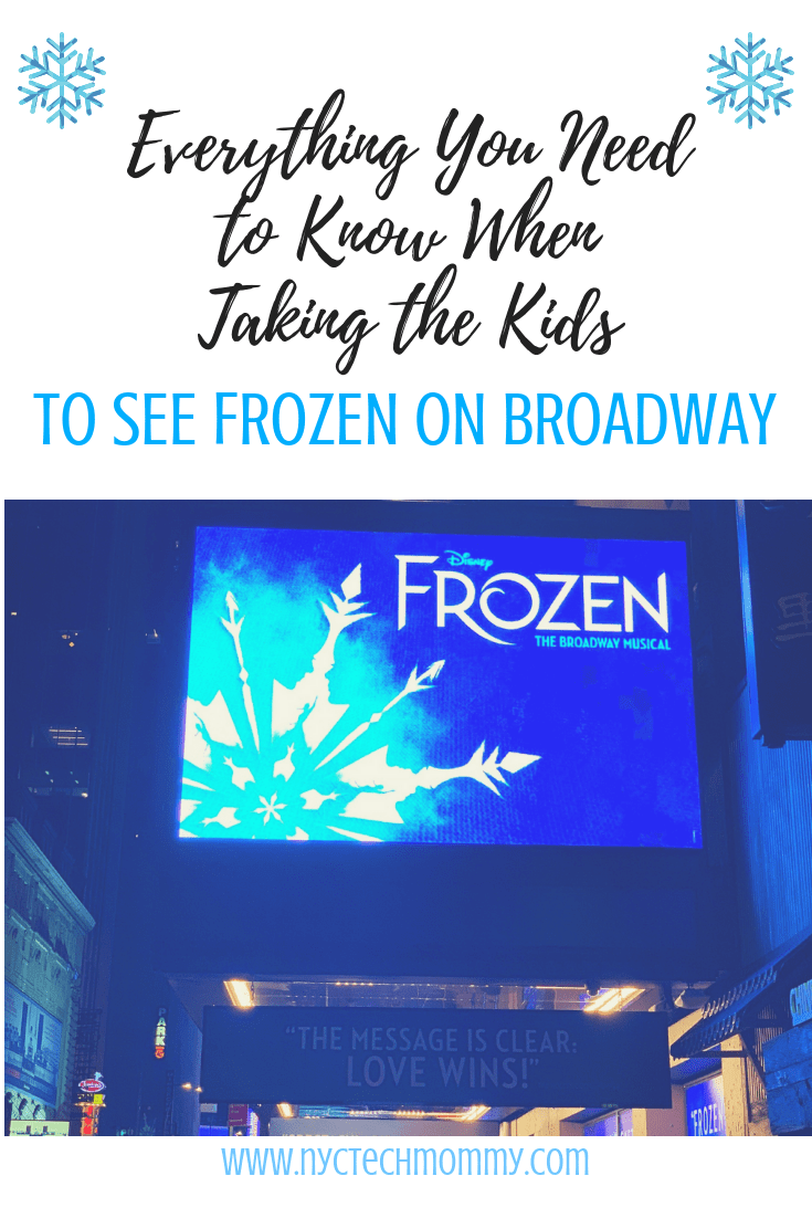 Need help deciding if this is the right show for your kids? Here's everything you need to know when taking the kids to see FROZEN on Broadway. #FrozenBroadway
