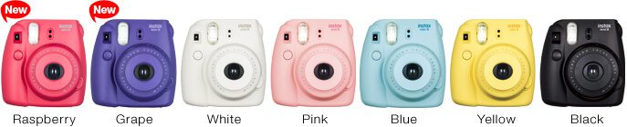 Fujifilm's Instax Mini 8 Instant Camera colors