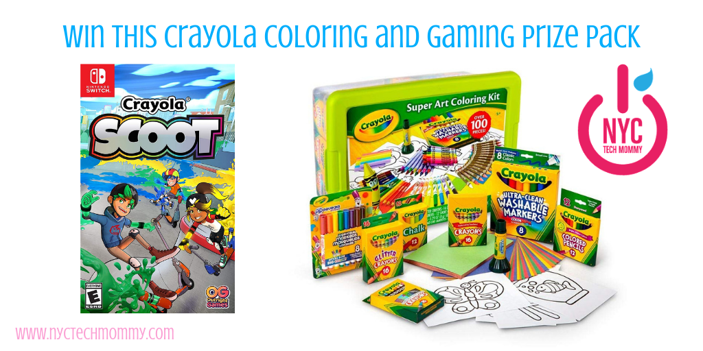 Win this Crayola coloring and gaming prize pack