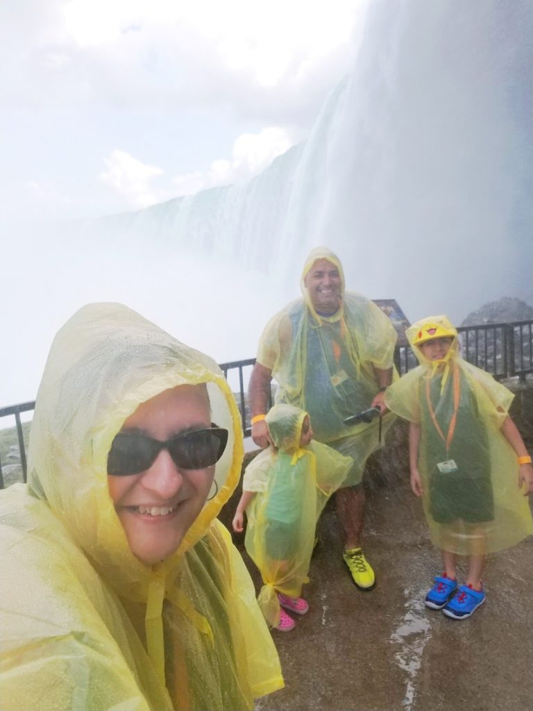 Niagara Falls with kids - Behind the Falls