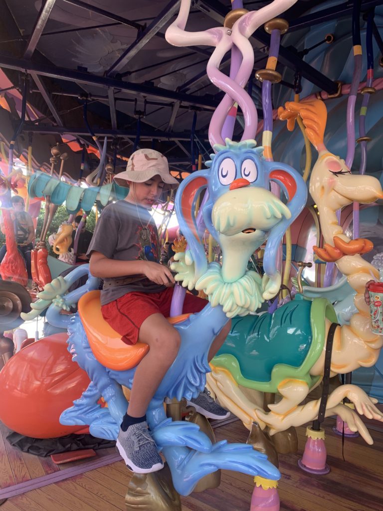 Ride the Caro-Seuss-el at Seuss Landing at Universal's Islands of Adventure theme park