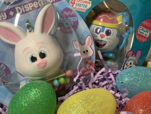 Easter basket fillers Radz candy dispensers - rabbits and chicks collectible toys