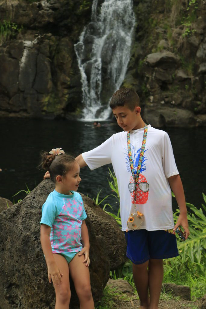 Waimea Valley and waterfalls on Oahu
