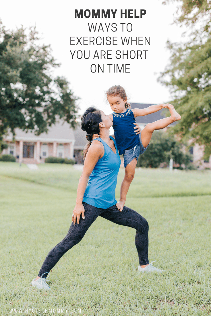 Check out these tips on ways to exercise when you are short on time!  #exercise #momfitness #fitnesstips #exerciseformom