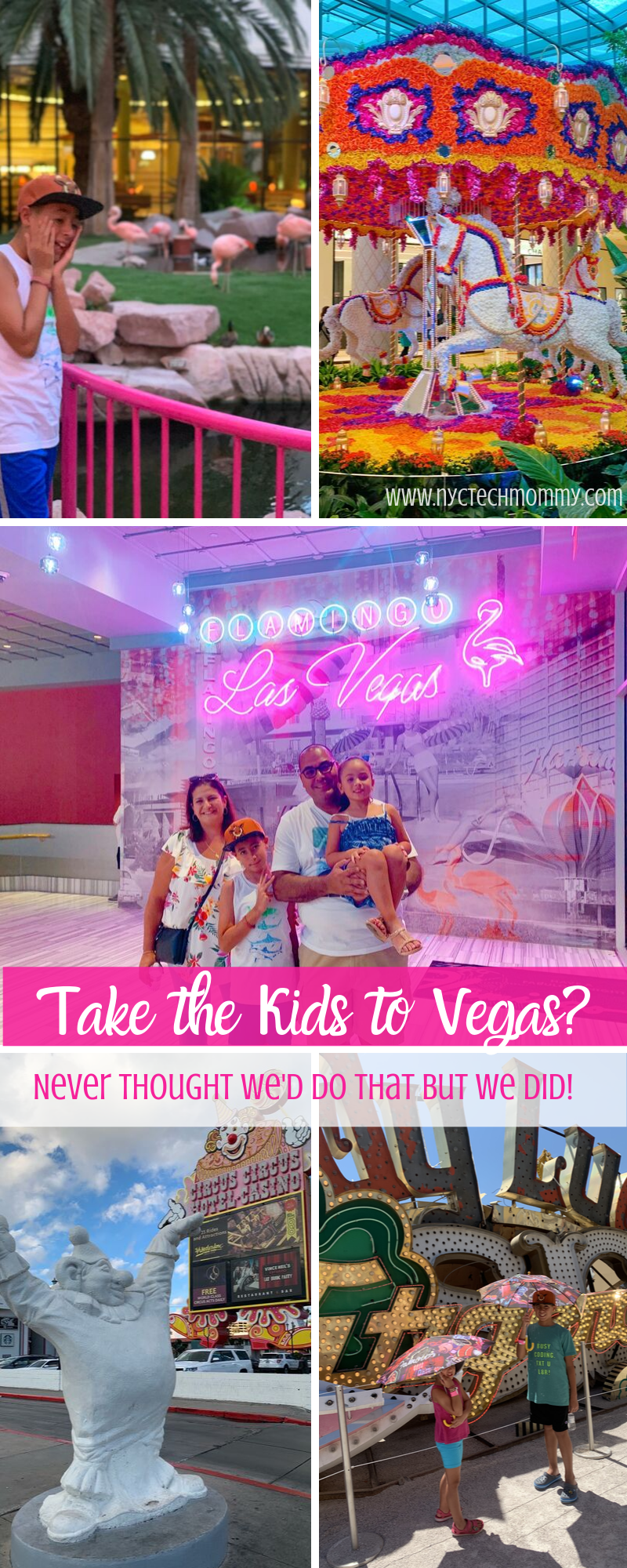 Never thought we'd take the kids to Las Vegas but we did! Check out our tips for a great family trip.  #LasVegasWithKids #LasVegasThingsToDo #VacationIdeas #FamilyTravel