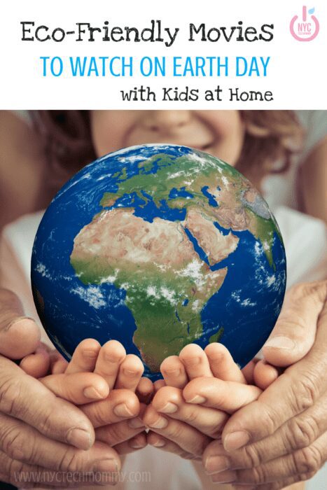 Stuck at home on Earth Day? Why not plan an eco-friendly-themed movie night -- here's a great list of eco-friendly movies to watch on Earth Day with kids at home  #EarthDay #MoviesForKids #EcoFriendly #EarthDayMovies #HomeQuarantine #KidsMovieNight