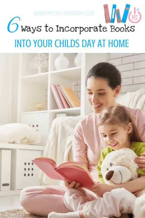 Here are six fun ways to incorporate books into your child's day at home  #readingforkid #activitiesathome #activitiesforkids #homelearning