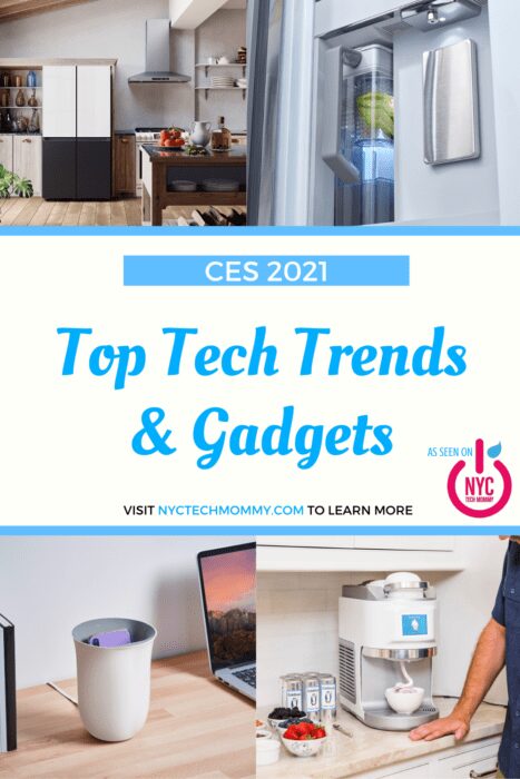 Check out these top tech trends and gadgets I spotted at #CES2021 -- From pandemic-related health and wellness gear to robot vacuum cleaners and electric vehicles, CES didn't disappoint!