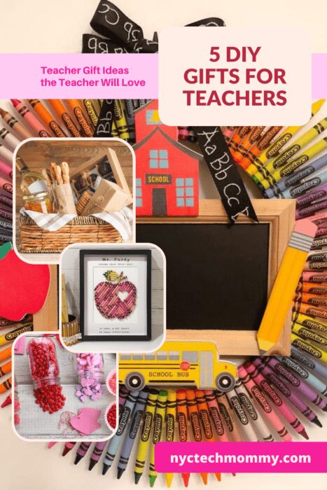 5 Fun and easy 5 DIY Teacher Gift Ideas to show your favorite teacher some appreciation.