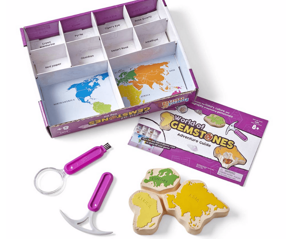 Summer Learning Toys - World of Gemstones Dig Set