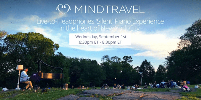 MindTravel - silent piano experience in Central Park