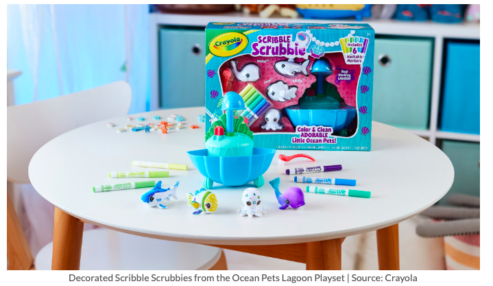 Crayola Scribble Scrubbie Ocean Pets Set, Assorted Colors