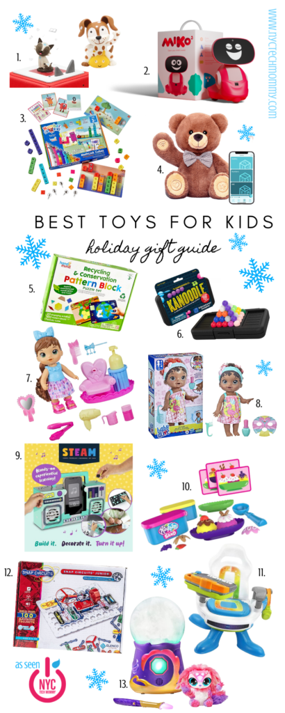 Best Toys for Kids Gift Guide - Educational, Bilingual, Creative, Tech Toys, Dolls, Games & Puzzles that your kids will love. Recently featured in the 3rd Annual Latina Moms Gift Guide on the Latina Mom Legacy Podcast with Jenny Perez and special guest Monica Encarnacion of the NYCTechMommy Family Lifestyle, Tech & Travel Blog