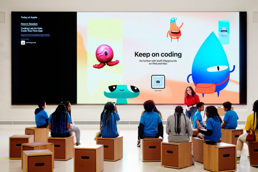 Today at Apples session - Code Your Own App for kids - Swift Playgrounds