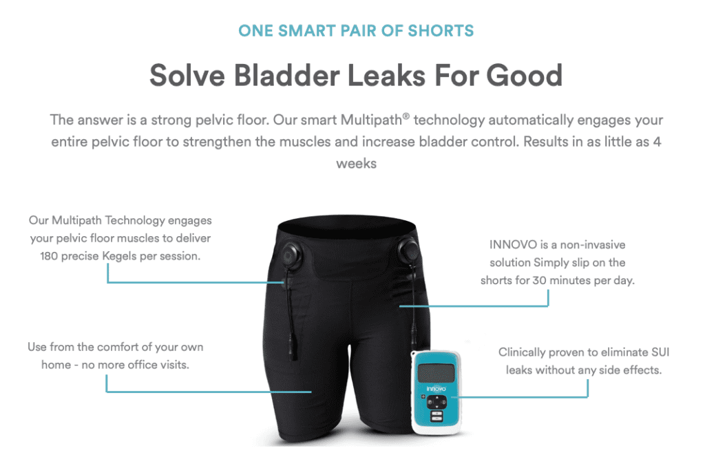 Better bladder leak solution for moms - INNOVO Smart Pants treat urinary incontinence