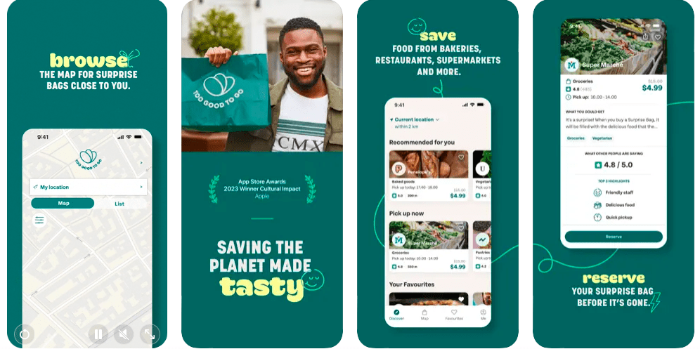 TOP APPS BY FEMALE FOUNDERS - Too Good To Go app ends food waste
