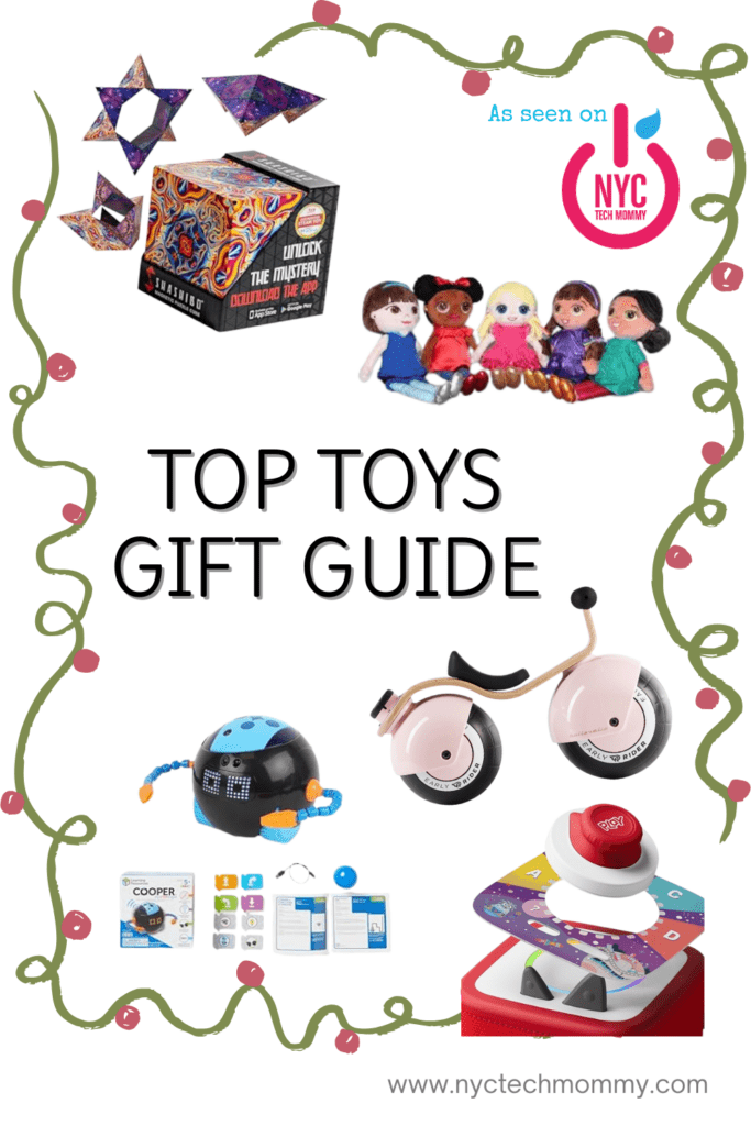 TOP TOYS GIFT GUIDE - NYC Tech Mommy on The Latina Mom Legacy Podcast - Toniebox2, Shashibo Magnetic Puzzle, STEAM Dolls, Balance Bike, Coding Robot